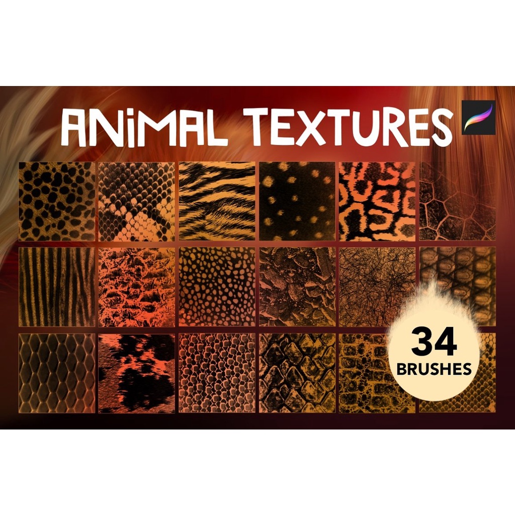 Procreate Brush - Animal Texture Procreate Brushes