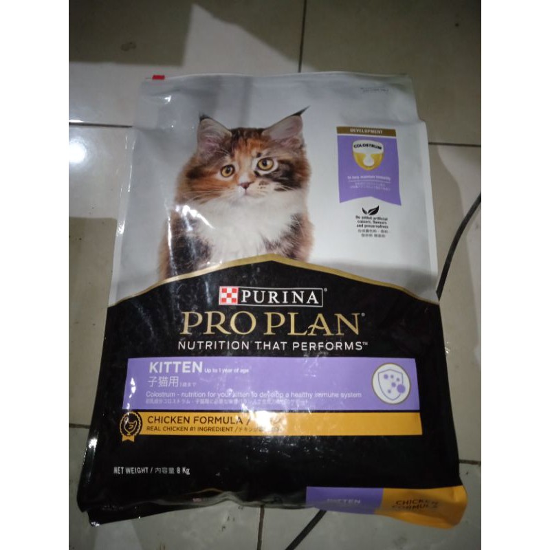 Pro Plan Cat Kitten Chicken Makanan Anak Kucing 8kg Gojek/Grab