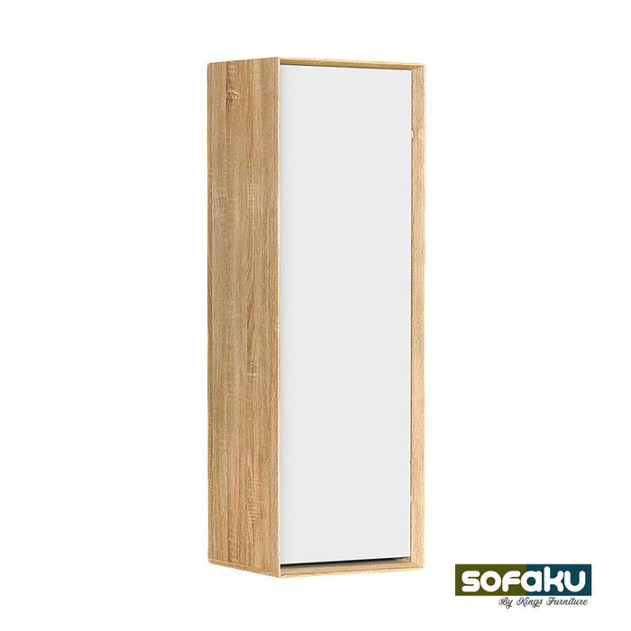 AGUSTO Graver Cabinet LH 2261 Lemari Hias - Sonoma Cream