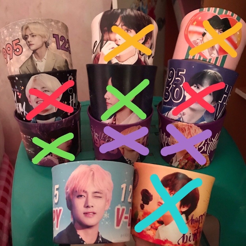 FREE CUPHOLDER & ENVELOPE BTS V KIM TAEHYUNG