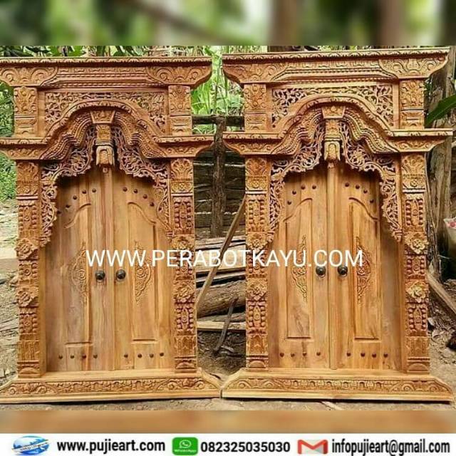 Paket Hemat Jendel Gebyok Kayu Jati Murah / Promo Jendel Jati Ukir Gebyok Jepara Jawa Kuno