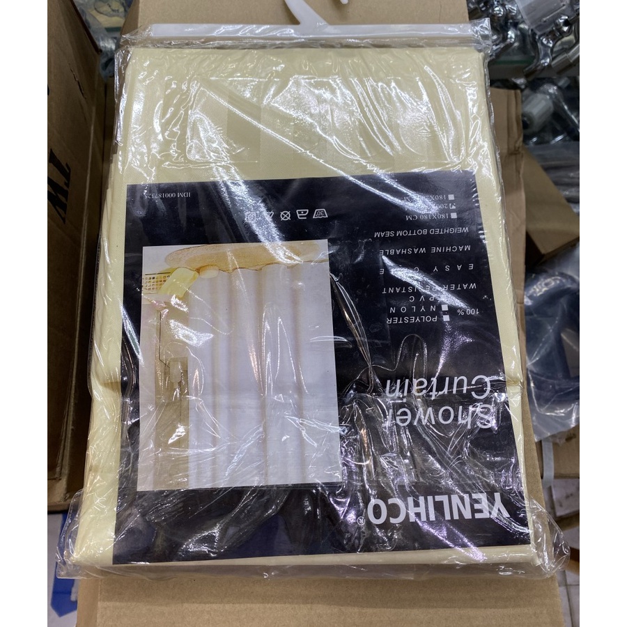 Shower curtain textile 200 x 200 cm