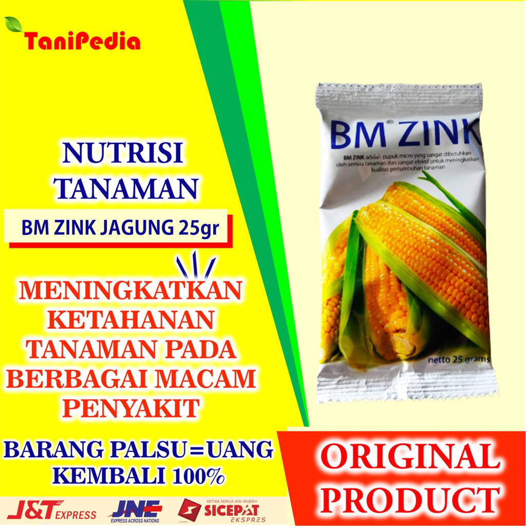 BM ZINK JAGUNG 25 GR PUPUK NUTRISI DAN VITAMIN TANAMAN JAGUNG
