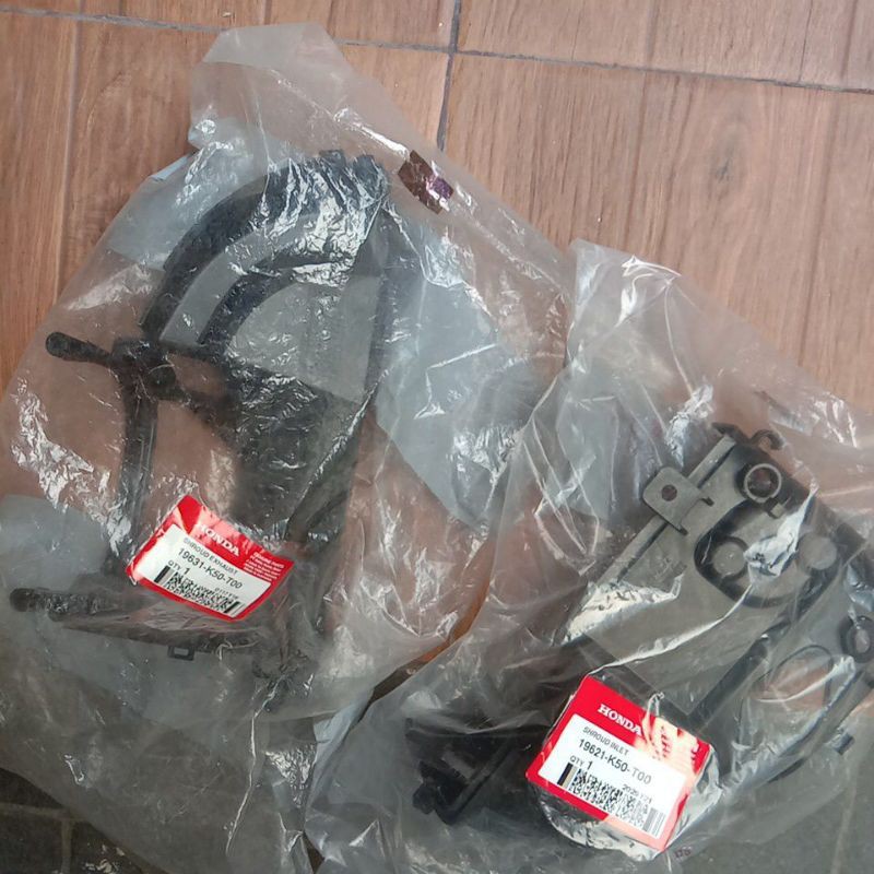 19621 19631 K50 T00 SHROUD IN EX INLET EXHAUST COVER TUTUP MESIN BEAT STREET FI ESP 2015 - VARIO 110