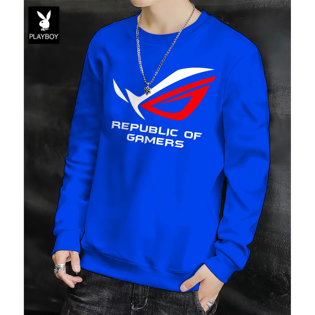 Sweater Pria/Sweter Pria/Sweter/Sweater  ROG (Republic of Gamers) Bahan Babyterry UK M-L