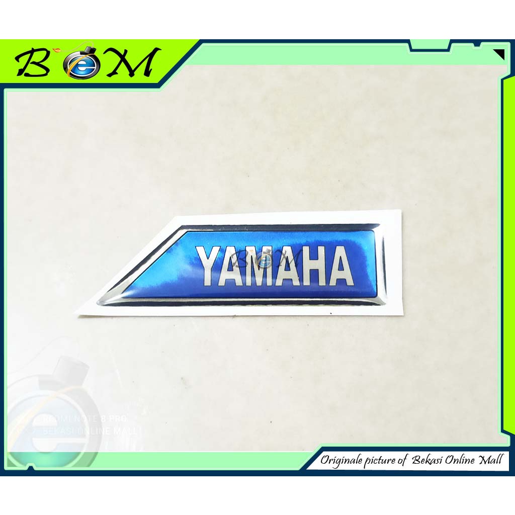 Sticker stiker Logo timbul yamaha f1zr fizr fiz r biru