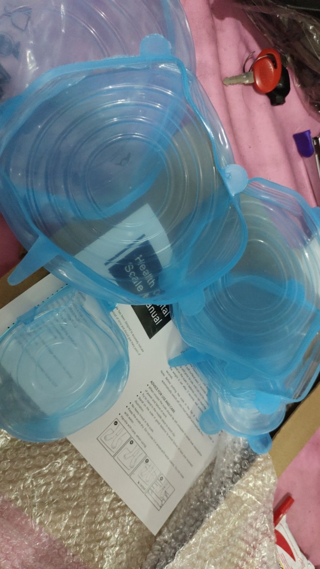 Alat Dapur Penutup Silikon Penutup Makanan 6in1 Untuk Mangkok, Panci & Gelas Food Cover 206-19