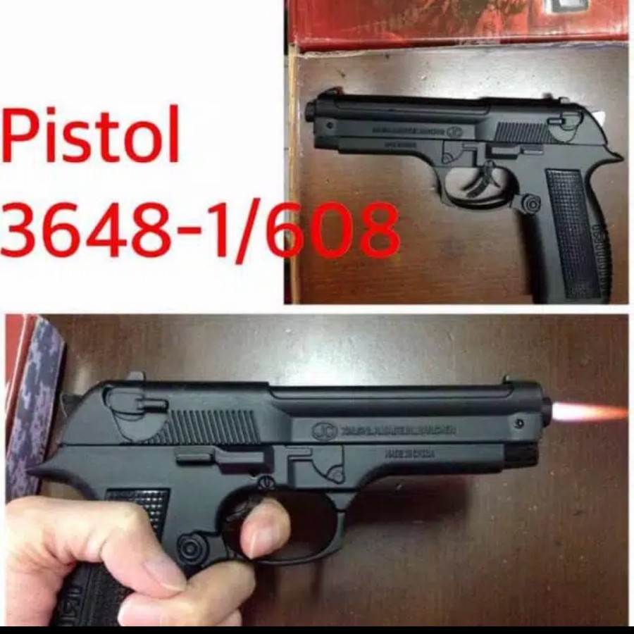 korek Api pistol Bareta full besi