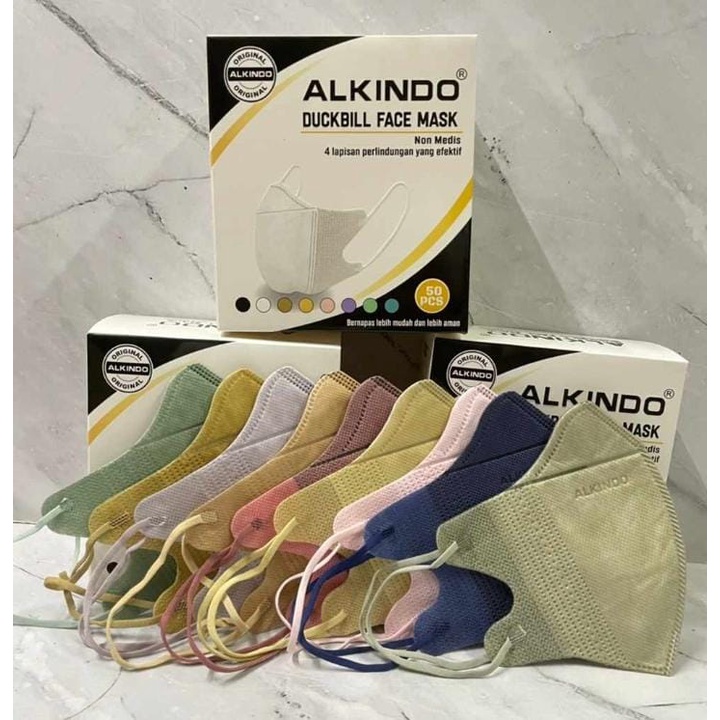 Duckbill Alkindo warna 50 pcs 4ply embos