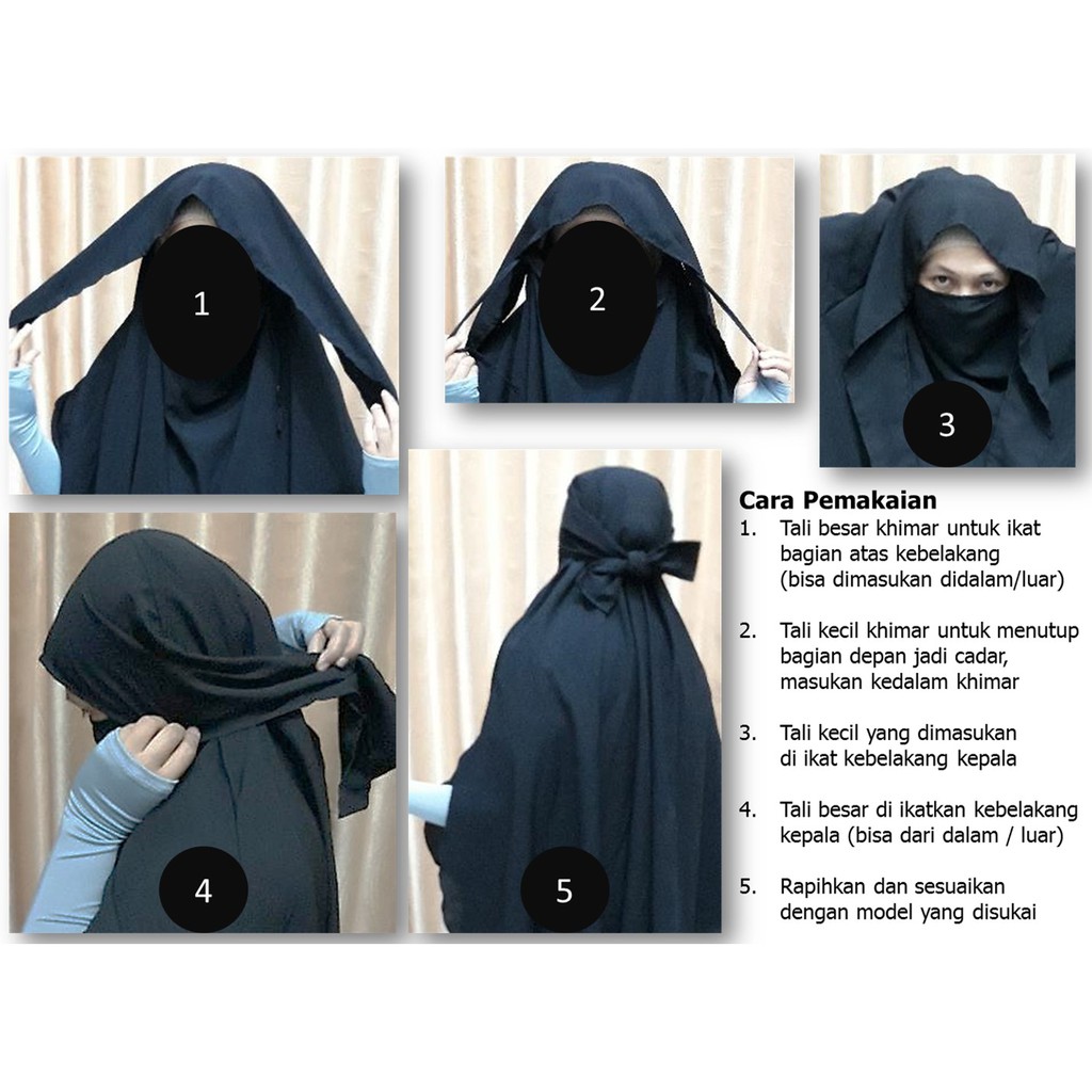 NIQOB CADAR &quot;FRENCH KHIMAR   ft. AZKIYA HIJAB SYARI&quot;