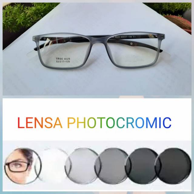 Gratis lensa minus atau plus.. frame kacamata TR90 8023