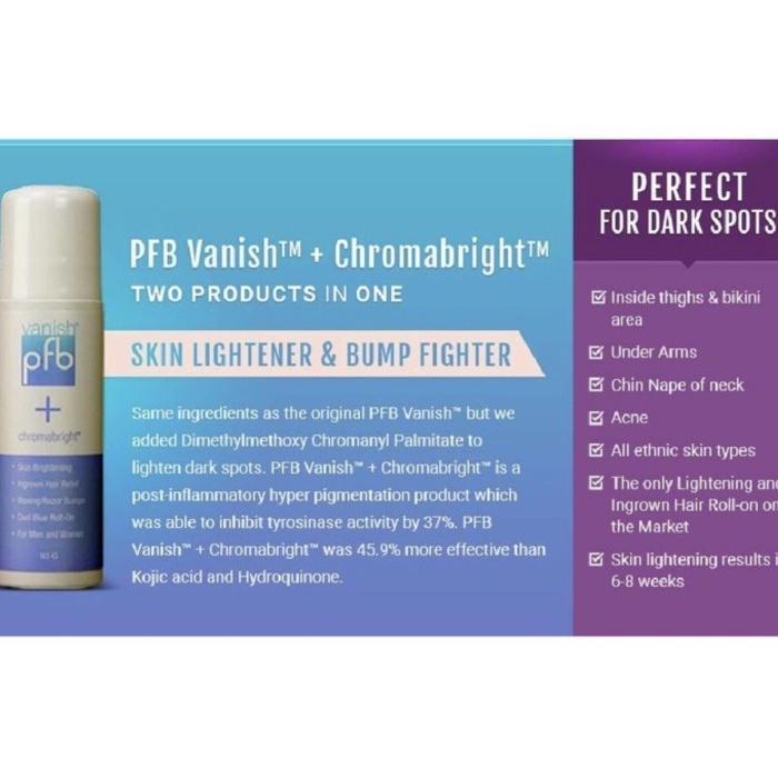 Pfb Vanish Chromabright Serum Razor Burn Ingrown Hair Termurah