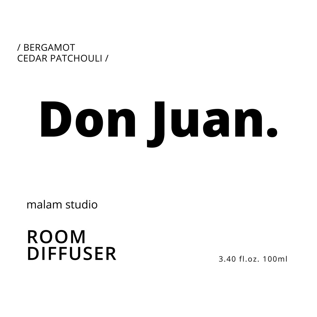 Reed Diffuser | Room Diffuser | 50ml 100ml | Malam Studio-Don Juan