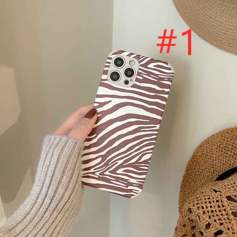 Fashion！Cow &amp; Zebra Pattern Soft Case iP iPhone 6 6S 7 8 + Plus XS XR 11 12 13 Pro Max Brown Casing Xiaomi Redmi 9T Note 7 8 Pro