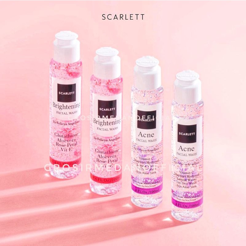 SCARLETT BRIGHTENING FACIAL WASH - OILY SKIN - NORMAL SKIN - ORI BY FELICYA ANGELISTA