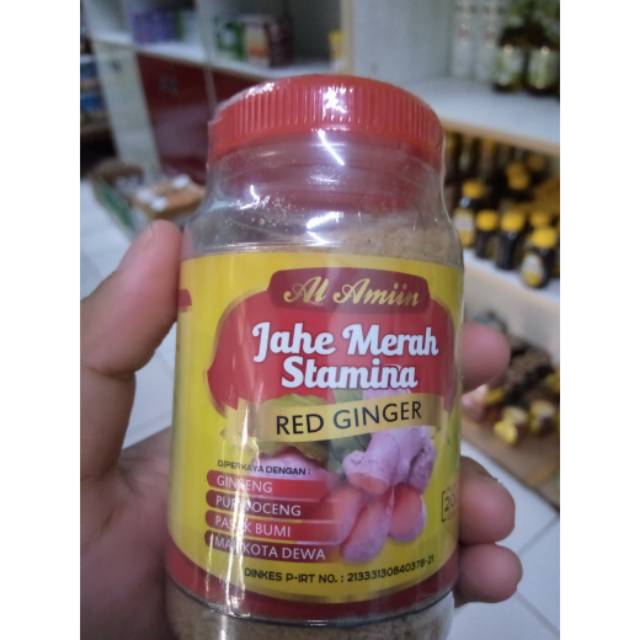 Jahe merah stamina  kuat serbuk 200gr