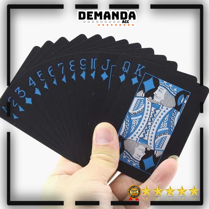 Kartu Remi Poker Anti Air Waterproof plastik PVC blackjack Card