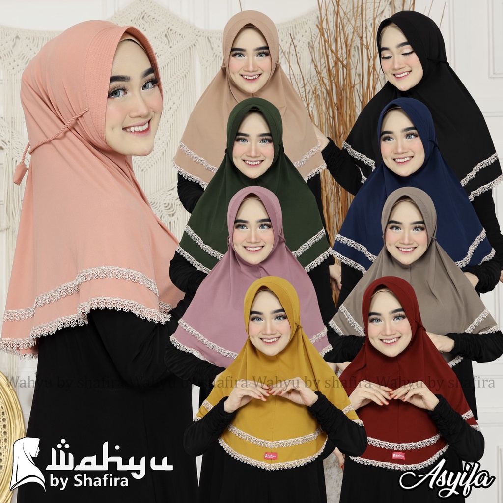 ASYIFA HIJAB INSTAN JERSEY WAHYU BY SHAFIRA TERBARU JILBAB KEKINIAN SAHARASCARF