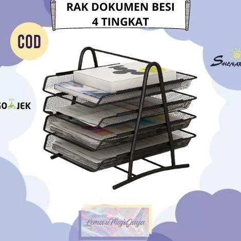 

Rak Dokumen Besi 4 Susun Penyimpan Dokumen File Folder Kertas Multifungsi Serbaguna / Rak Dokumen Letter Tray 4 Susun / Paper Tray / Elevated Letter Tray 4 Susun / 4 Tier Document Tray, Shenar - Lemarimajujaya