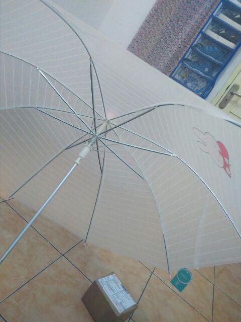 Payung Lipat Umbrella Hujan Jepang Korea Motif Transparan Dekorasi Properti Foto Premium Gift Hadiah