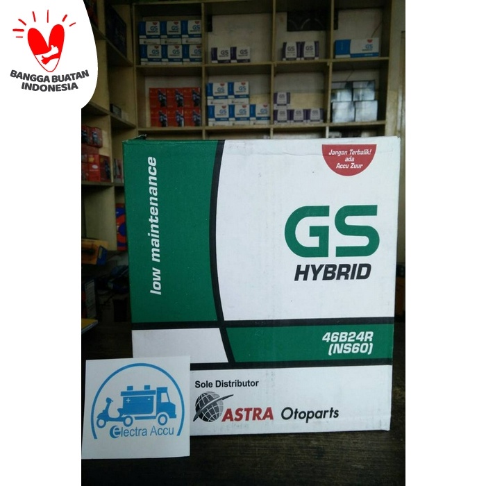 Aki Mobil Toyota Avanza Gs Astra Hybrid Ns60 Aki Basah