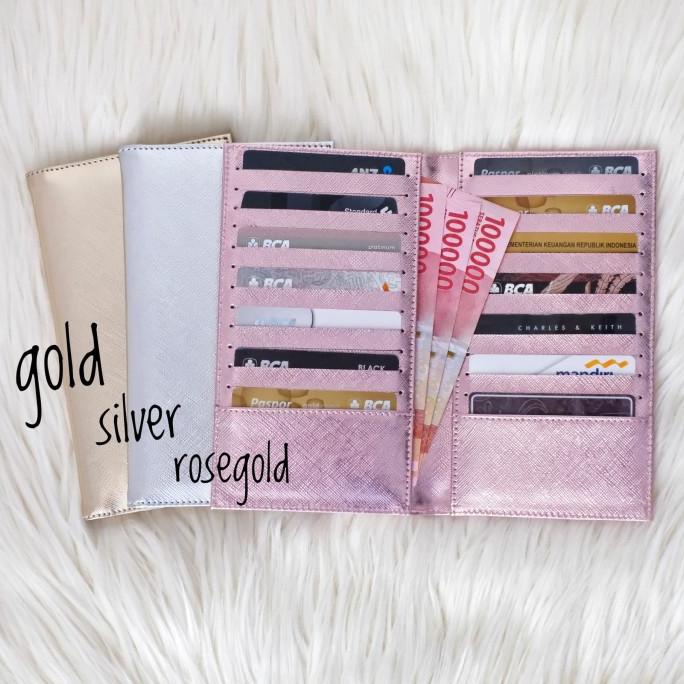 

Card Holder Dompet Kartu Book 24 Slot New Rose Gold / Silver / Gold Terlaris