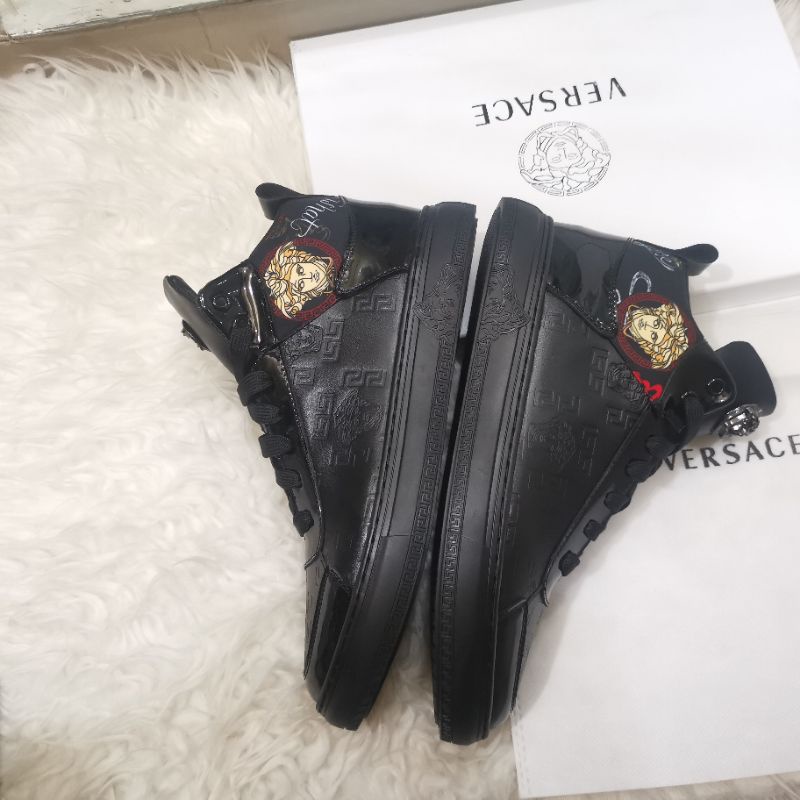 sepatu pria vers4ce sneaker boots cowok high top men shoes branded mirror vip P1SHOES