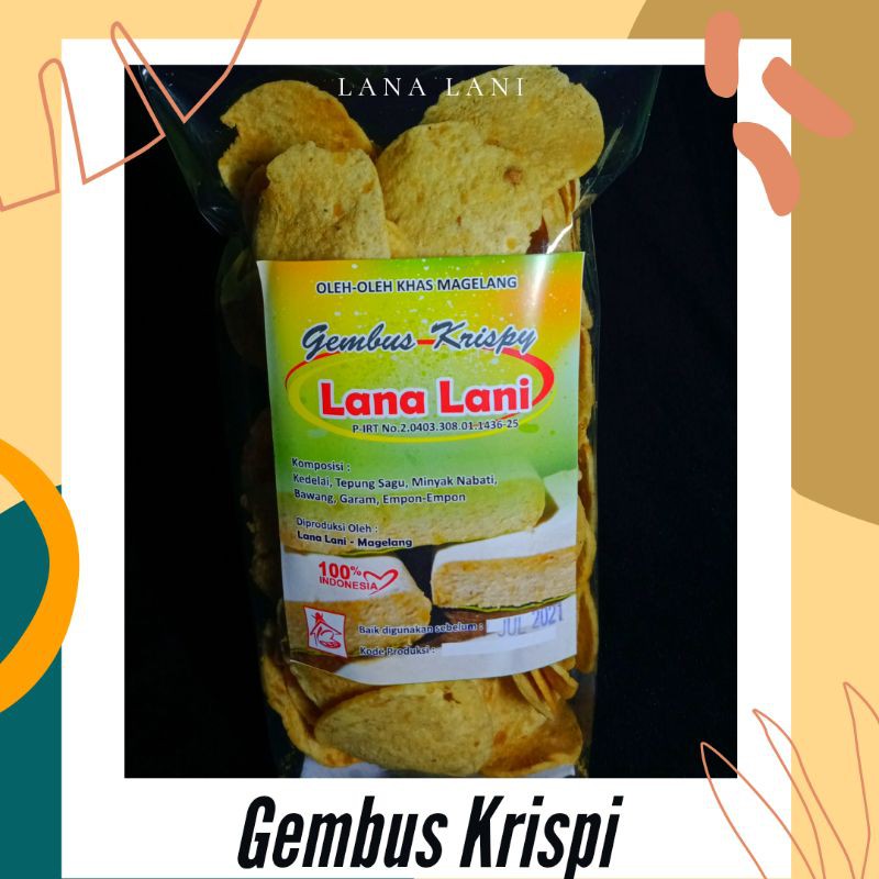 

Keripik Tempe Gembus Sagu Krispi, Kripik Tempe Gembus