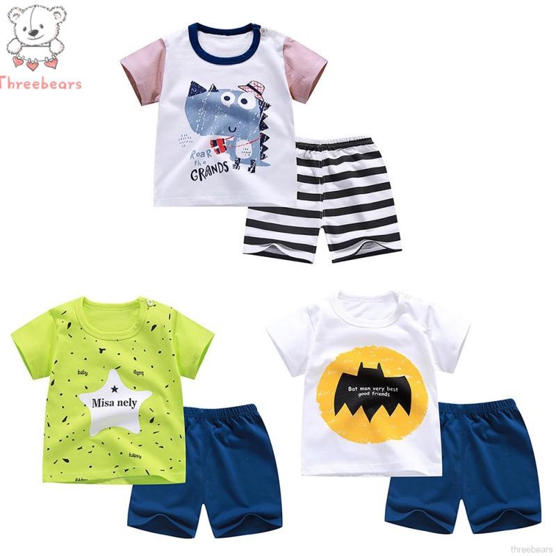 Setelan Kaos T Shirt Anak Laki laki Lengan Pendek Gambar Setelan Kaos T Shirt Anak Laki laki Lengan Pendek Gambar