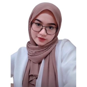 Jilbab Pashmina Plisket Full Plisket PREMIUM (Ria Ricis) Tanpa Lipatan Tengah | Kerudung Pashmina Plisket Lidi | Jilbab Pashmina MURAH BISA COD