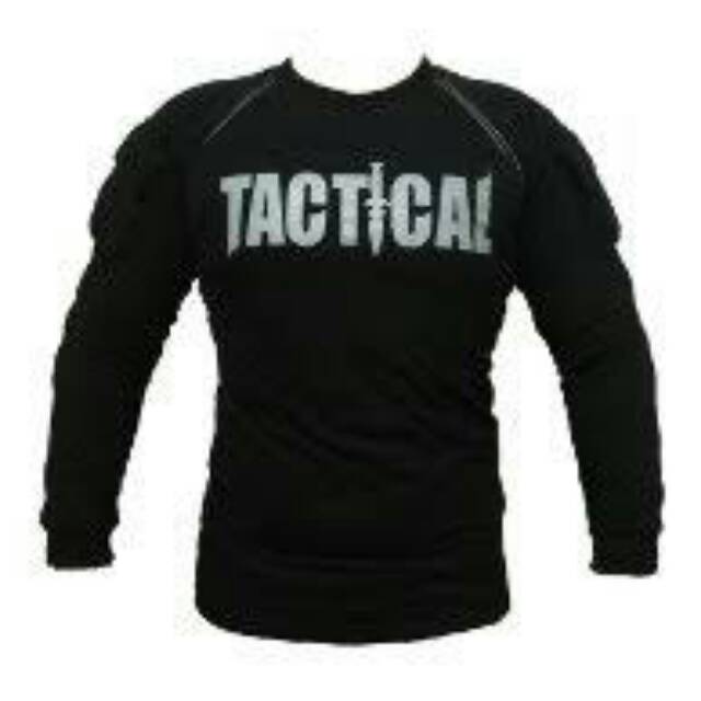 kaos tactical hitam polos lengan panjang bahan katun