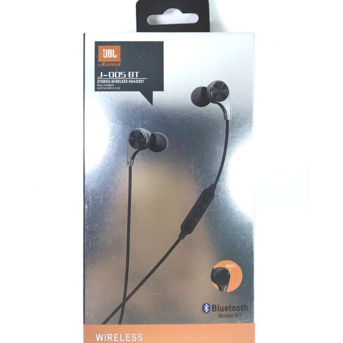 JUAL Headset / Handsfree / Earphone Bluetooth JBL J-005 Stereo Wireless MURAH