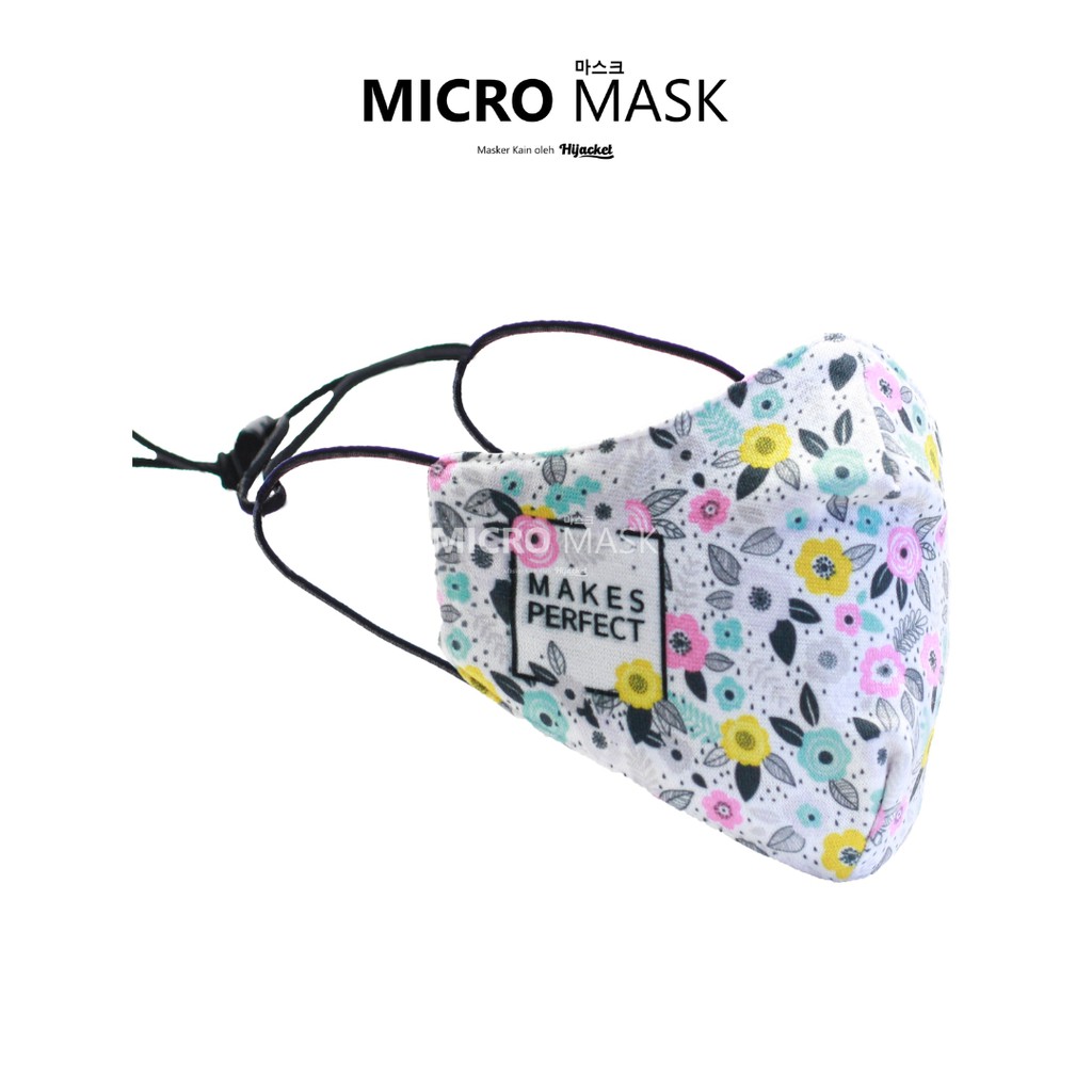 Hijack Mask FACE MASK MOTIF WASHABLE TIEBACK WITH ROSE DESIGN SERIES