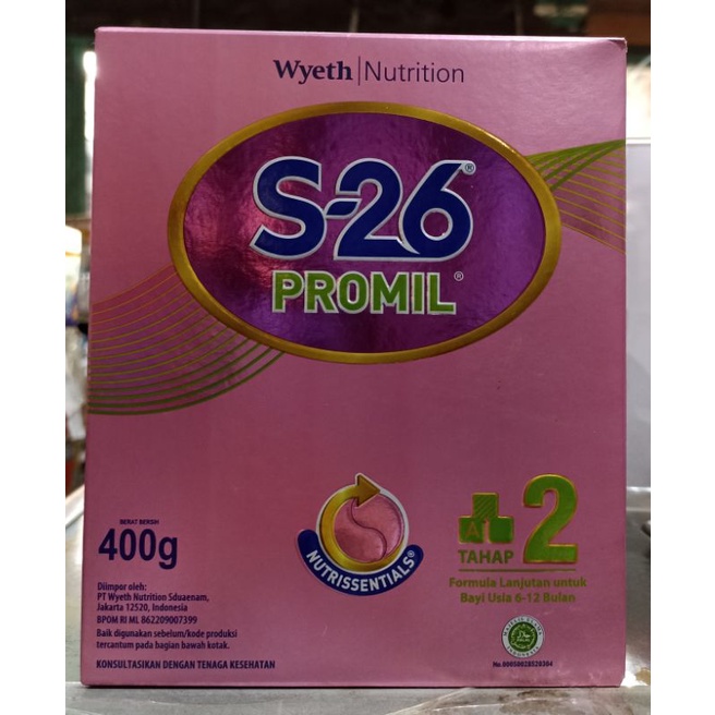 S26 Promil Tahap 2 400gr S26