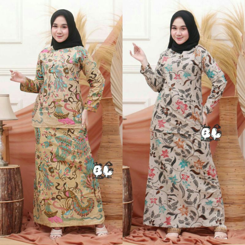 ROK DAN BLUS SETELAN LENGKAP BATIK RNB ORIGINAL MODERN SIZE M L XL