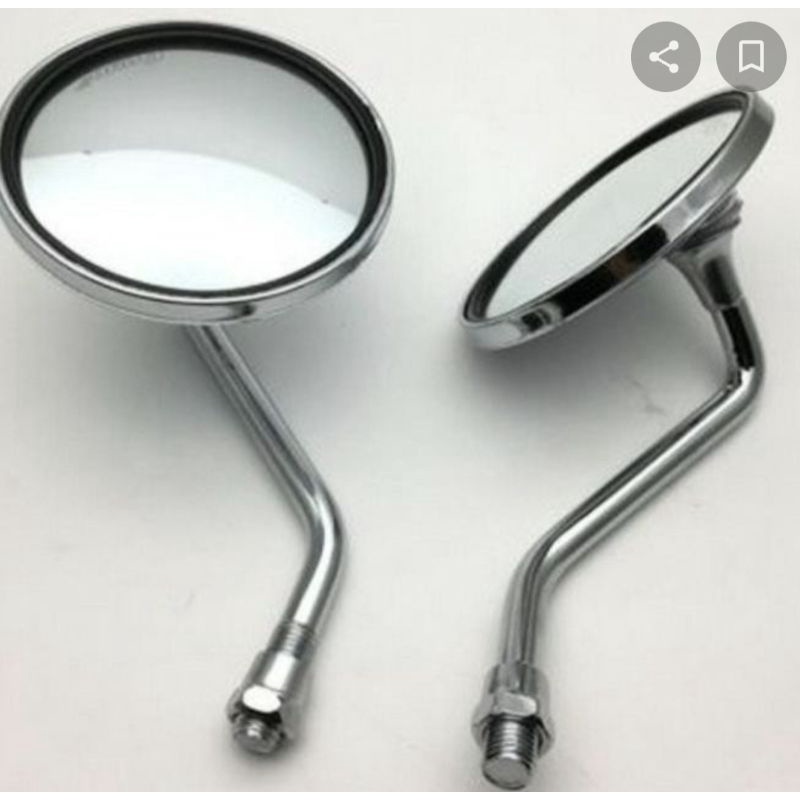 Spion vespa bulat chrome