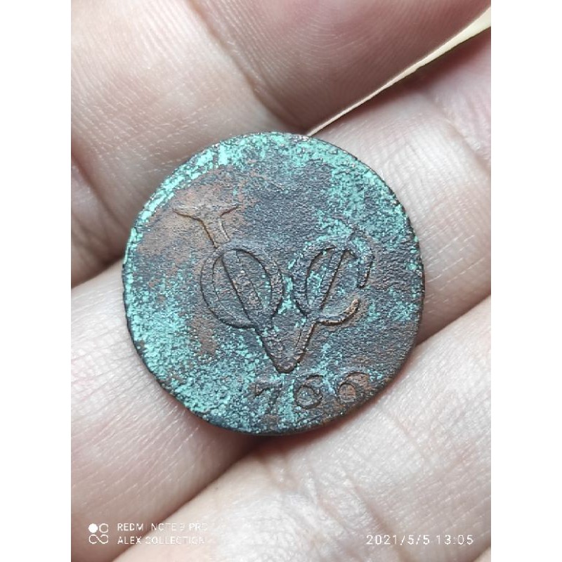 koin voc holland 1 duit 1766
