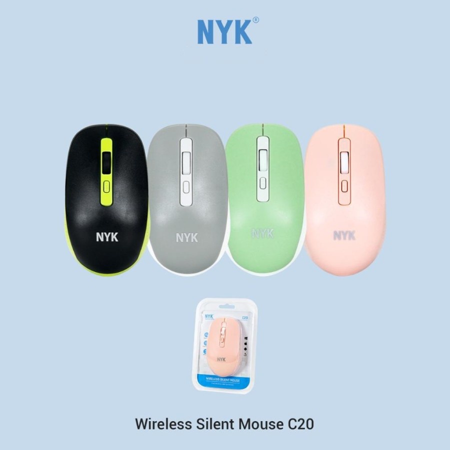 Mouse Wireless Silent NYK C20 Design Style Color