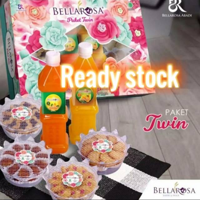 

Paket lebaran bellarosa twin 2sirop dan 4 toples