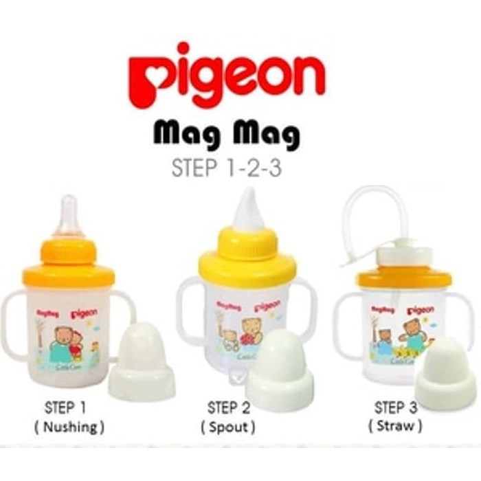 PIGEON MAGMAG GELAS BAYI / TRAINING CUP / MAG-MAG STEP 1 STEP 2 STEP 3 Makassar