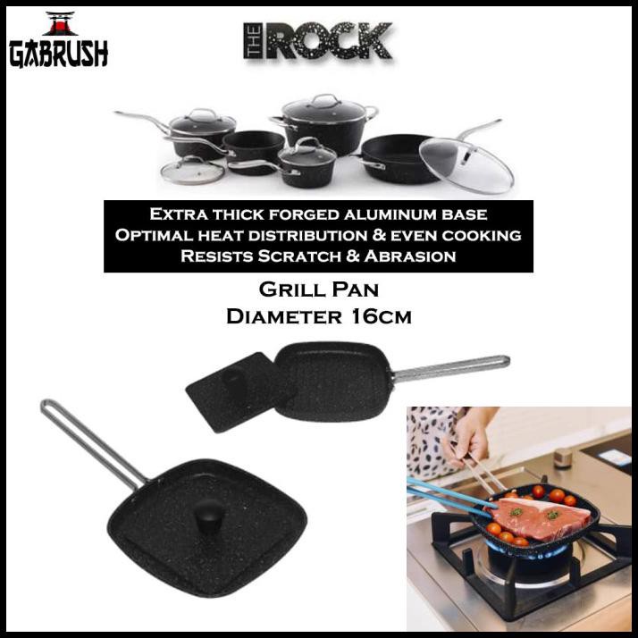 Jual The Rock Grill Pan 16Cm Starfit Iron Cast Wajan Panggang Shopee