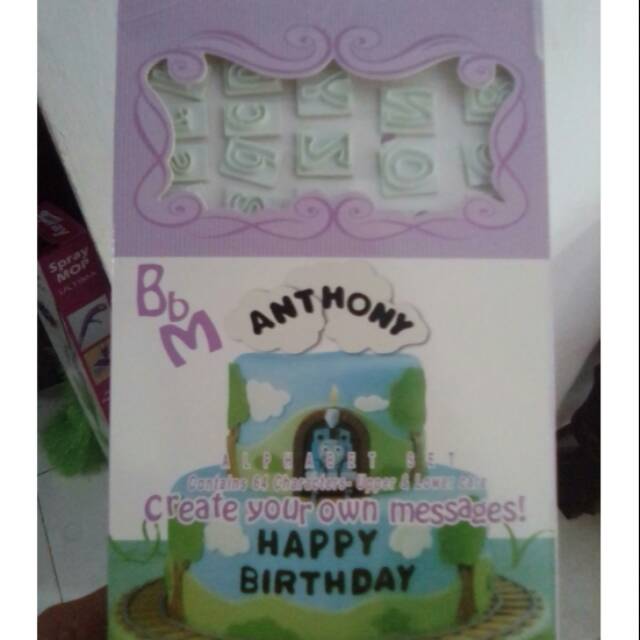 Cetakan huruf Fondant