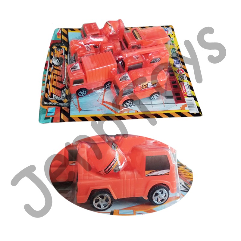 JennToys - Mainan Anak Edukasi Edukatif Mainan Mobil Engineering - Car Set isi 6pc