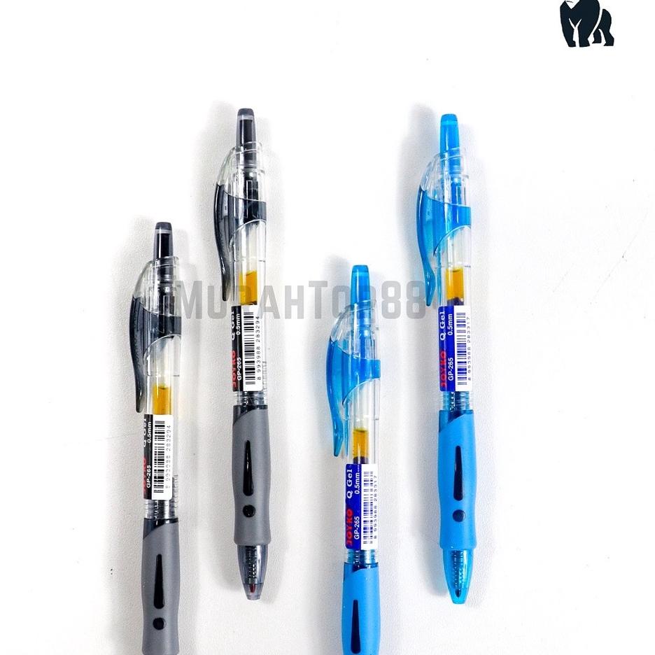 

Berkualitas! PER LUSIN Pulpen Joyko GP-265 Q Gel Pen / Ballpoint Bolpen Pena Jel 0.5 mm - 1 BOX isi 12 PCS