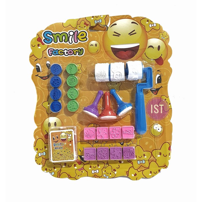 mwn.toys Mainan Anak Stempel Stamp Roll Set Smile Factory