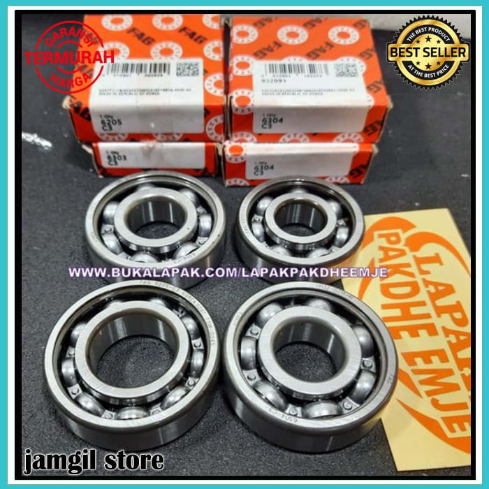 BEARING SET RX KING KRUK AS N RASIO RATIO FAG C3 ORIGINAL 4 BUAH LAHER LAKER SET RX KING FAG C3