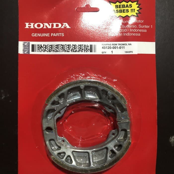 kampas rem belakang absolute revo