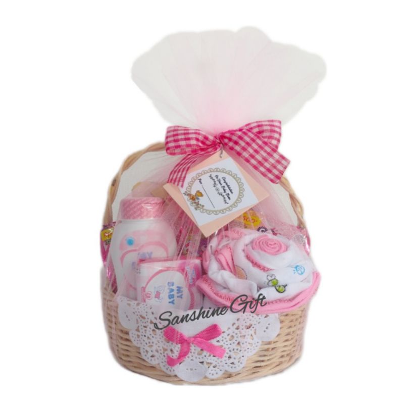 Parcel bayi / Baby gift / Kado bayi / Hampers bayi-Pink