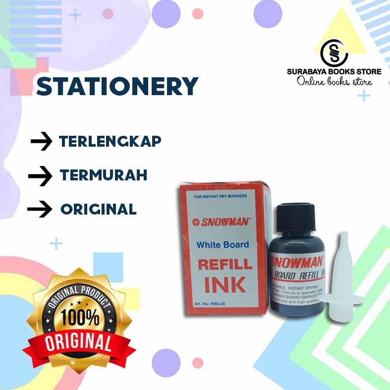 

REFILL SPIDOL BG-12 WHITE BOARD SNOWMAN HITAM/BIRU/MERAH/HIJAU