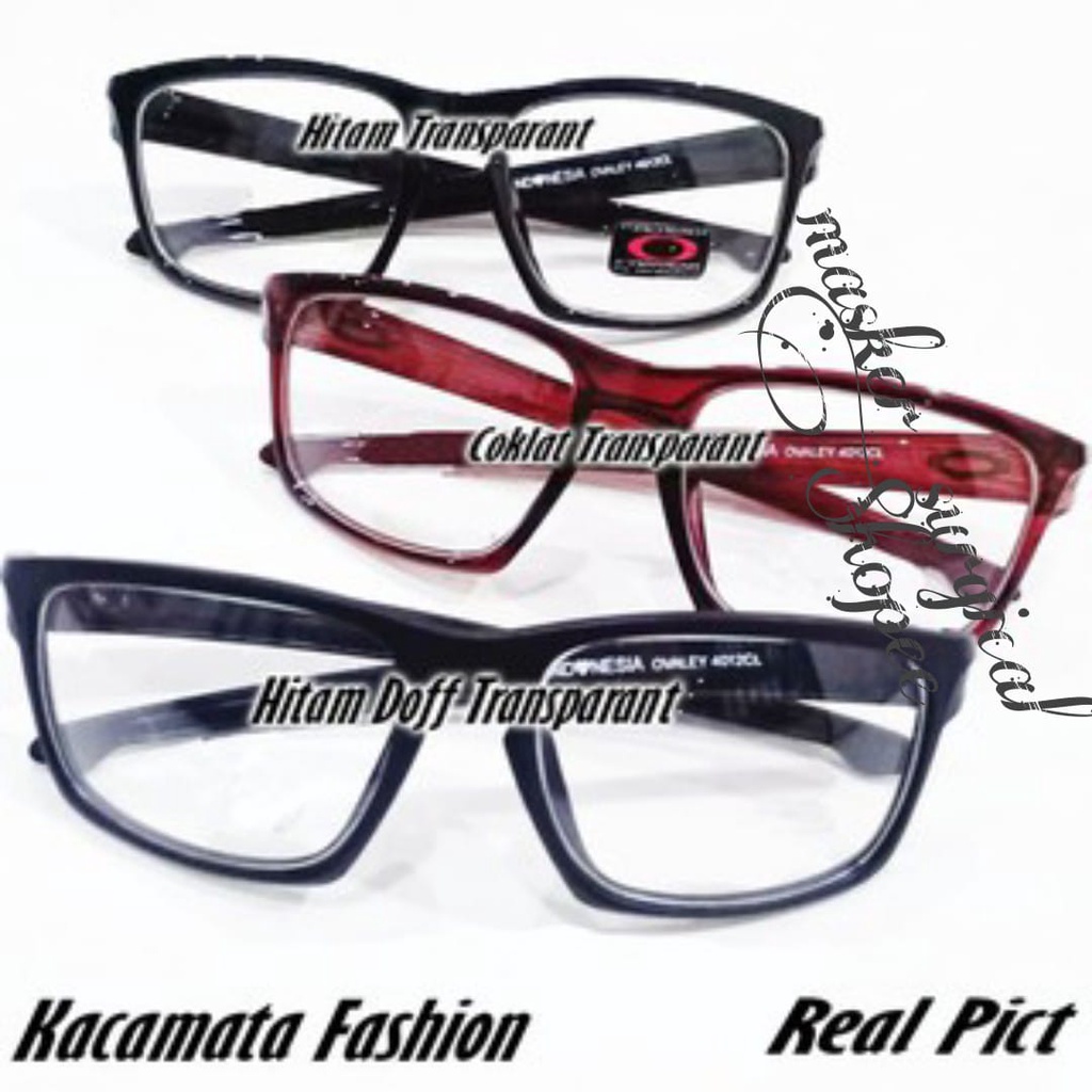 KACAMATA FASHION ANTI RADIASI / KACAMATA KEREN / KACAMAT TRANSPARANT / KACAMATA WANITA PRIA